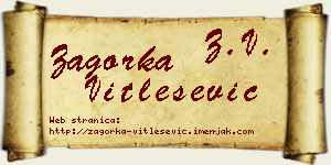 Zagorka Vitlešević vizit kartica
